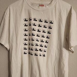 Vintage Y2K animal acid print panda bear Japan shirt